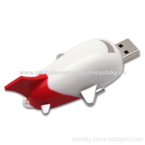 Promotional Airplane-shaped USB Flash Drives, 64MB to 32GB Memory Capacity/Windows Drive